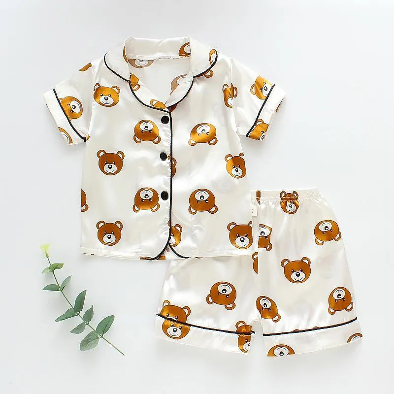 2-piece Animal Pattern Pajamas for Toddler Boy