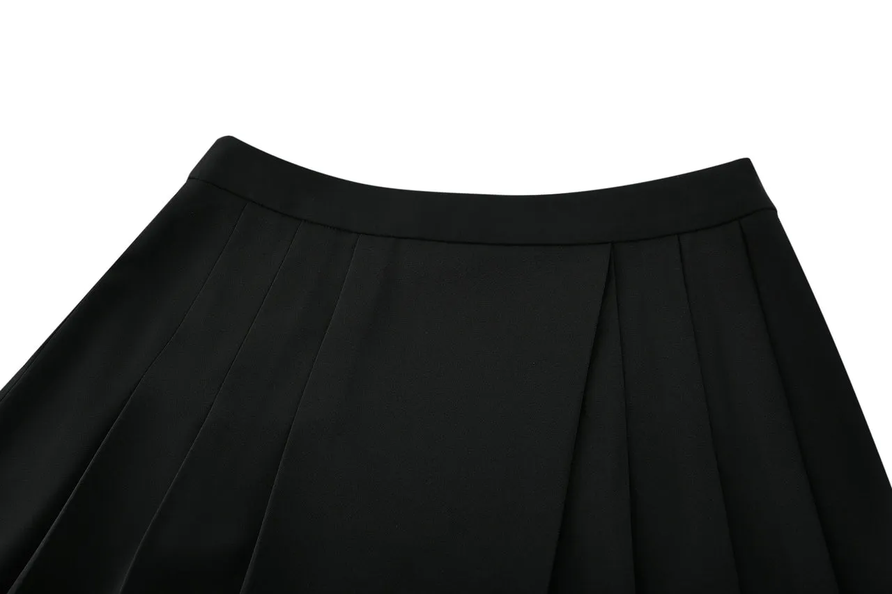 A-Line Pleat Skirt