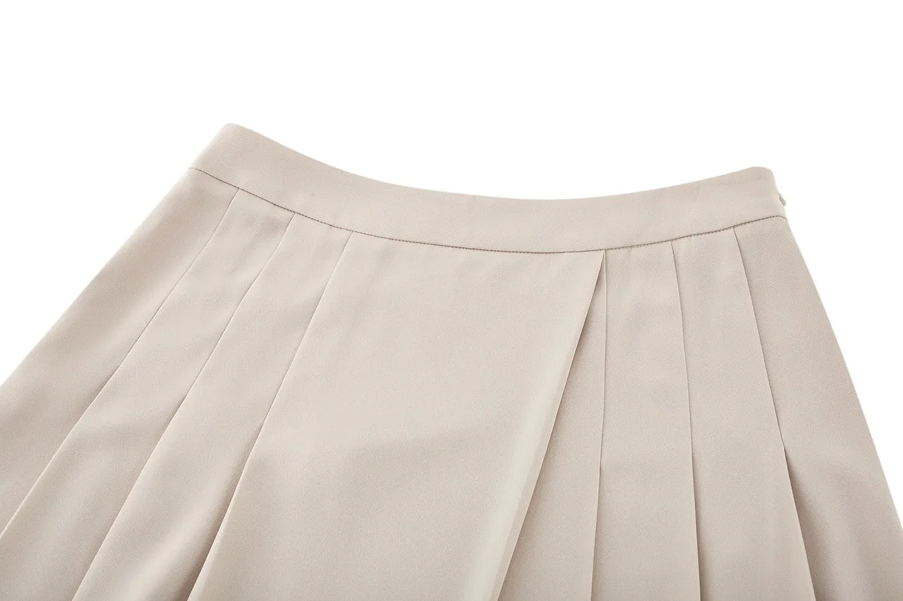 A-Line Pleat Skirt