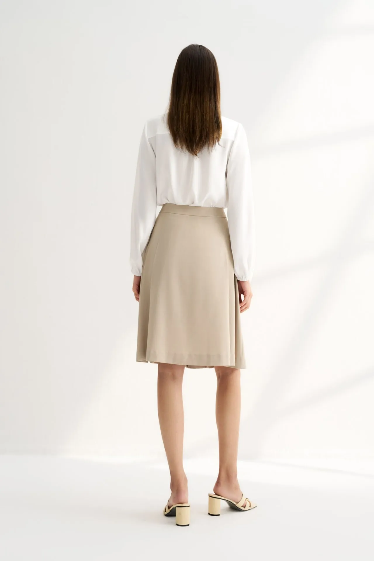 A-Line Pleat Skirt