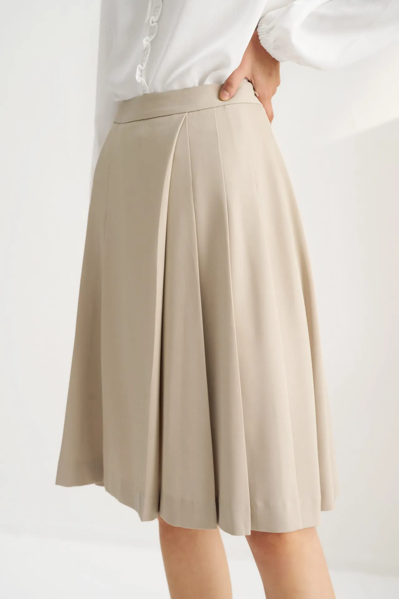 A-Line Pleat Skirt