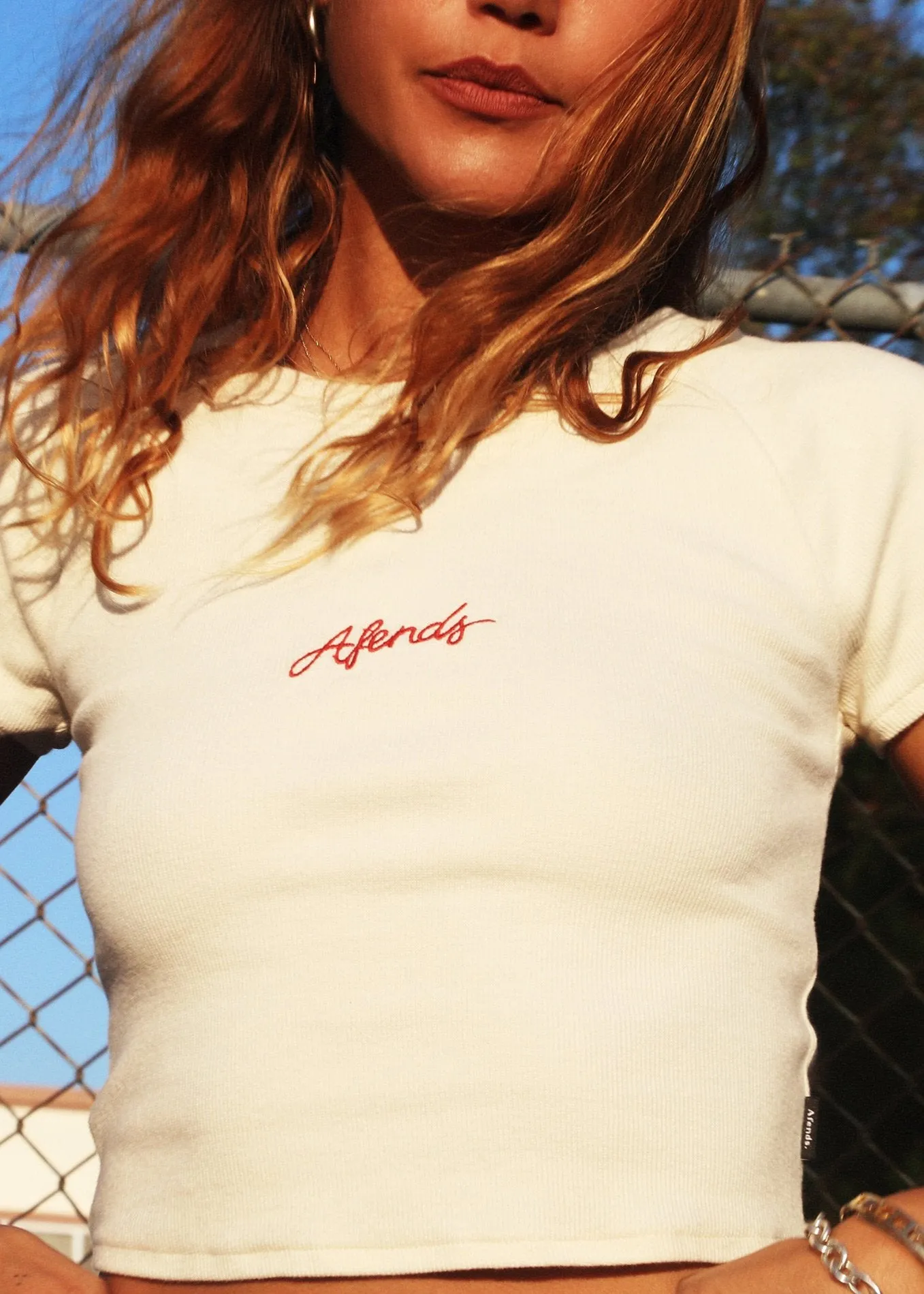 Stylish Afends Womens Heartbeat Raglan Tee - Perfect for Everyday Wear