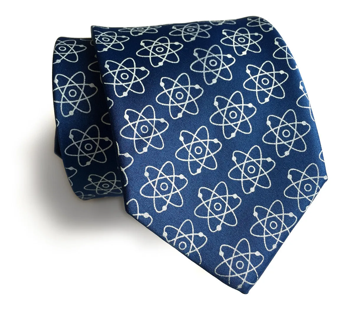 Atoms Necktie. Silk Mid-Century Atomic Print Tie