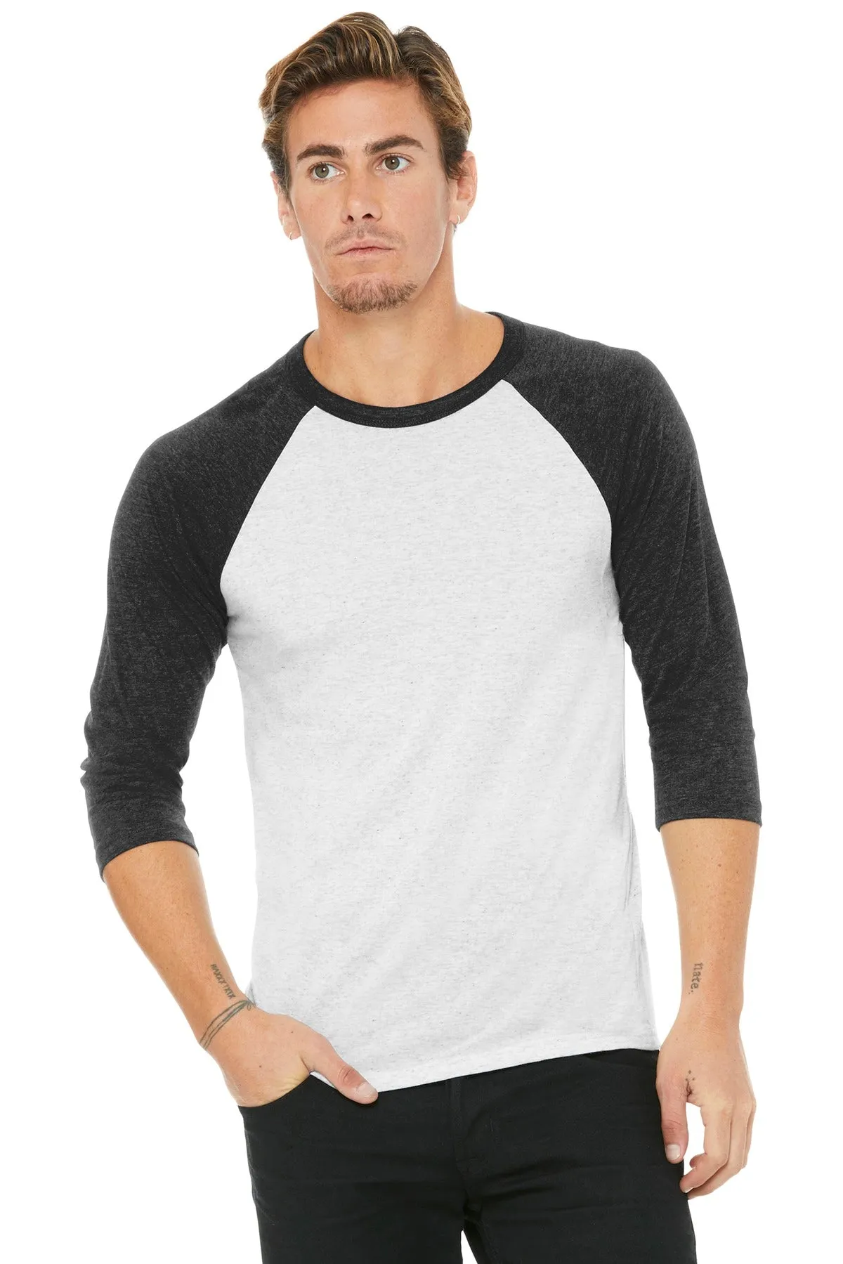 BELLA CANVAS ® Unisex 3/4-Sleeve Baseball Tee. BC3200