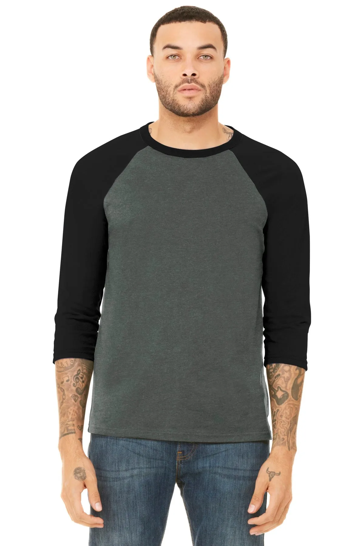 BELLA CANVAS ® Unisex 3/4-Sleeve Baseball Tee. BC3200