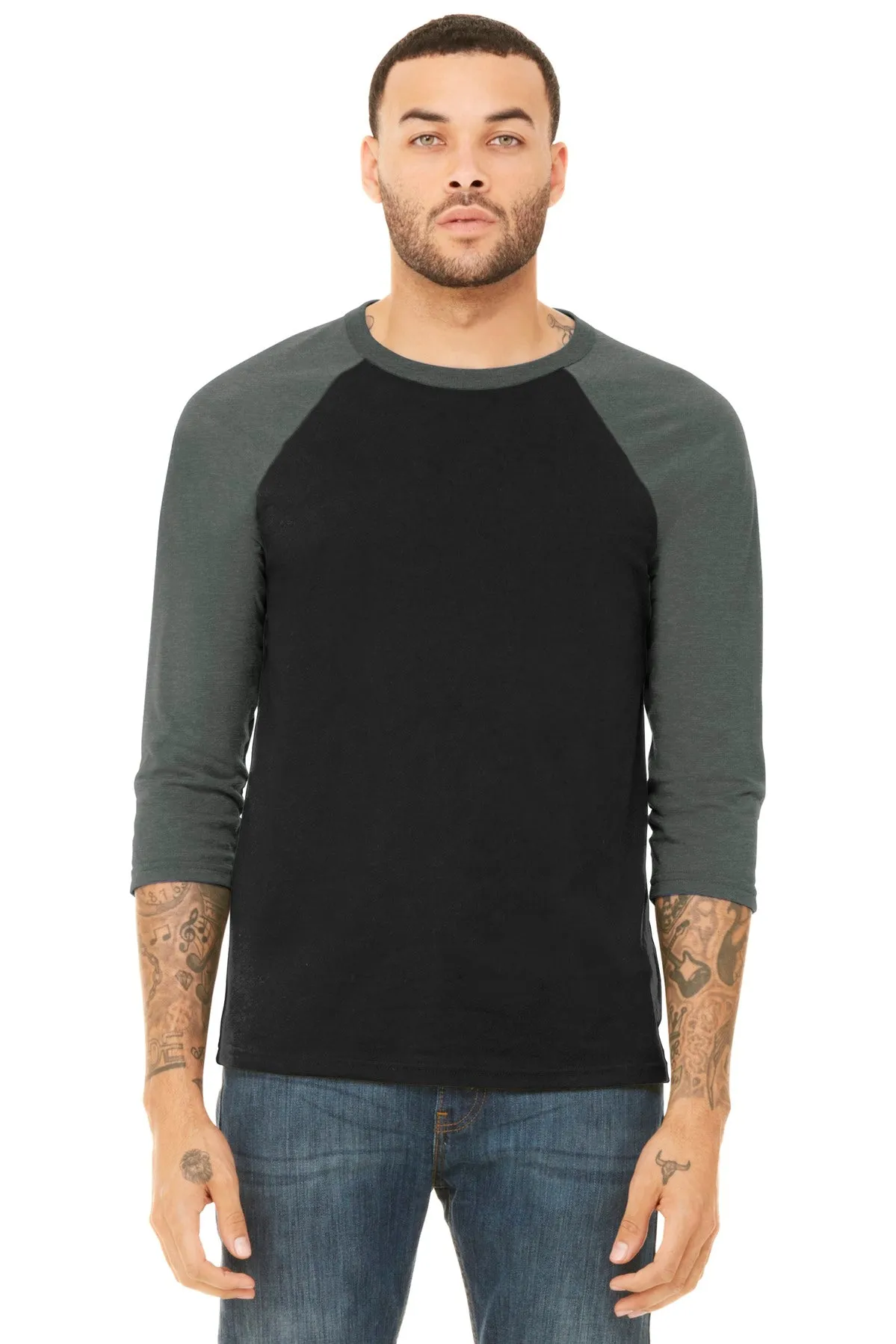 BELLA CANVAS ® Unisex 3/4-Sleeve Baseball Tee. BC3200