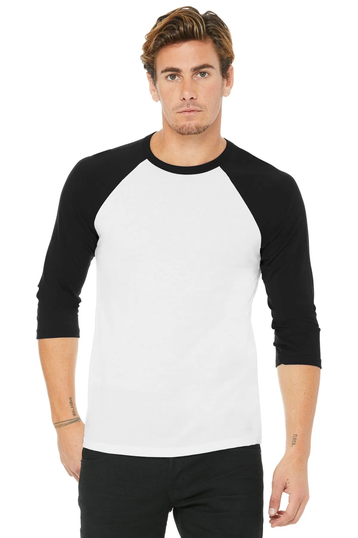 BELLA CANVAS ® Unisex 3/4-Sleeve Baseball Tee. BC3200