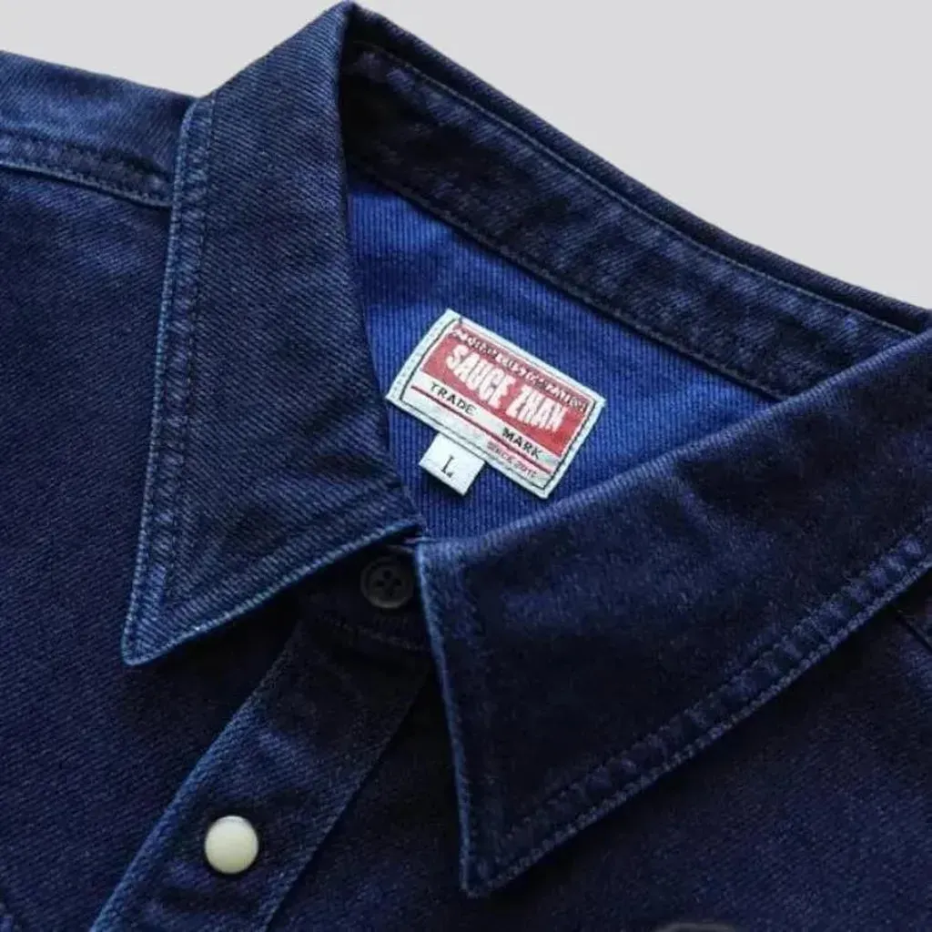 Classic men's denim shirt