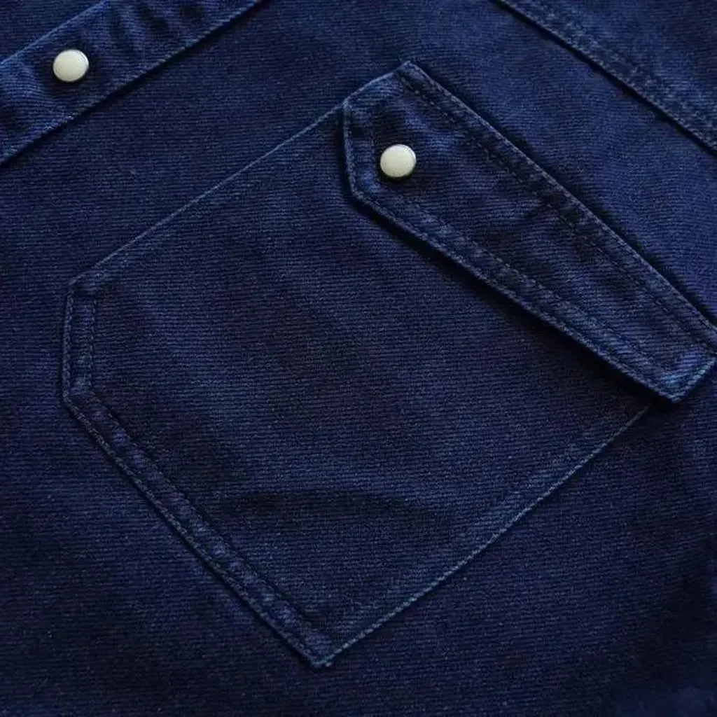 Classic men's denim shirt