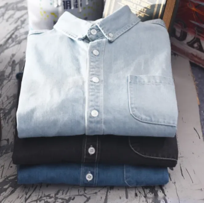 Cotton Denim Shirt (Unisex)