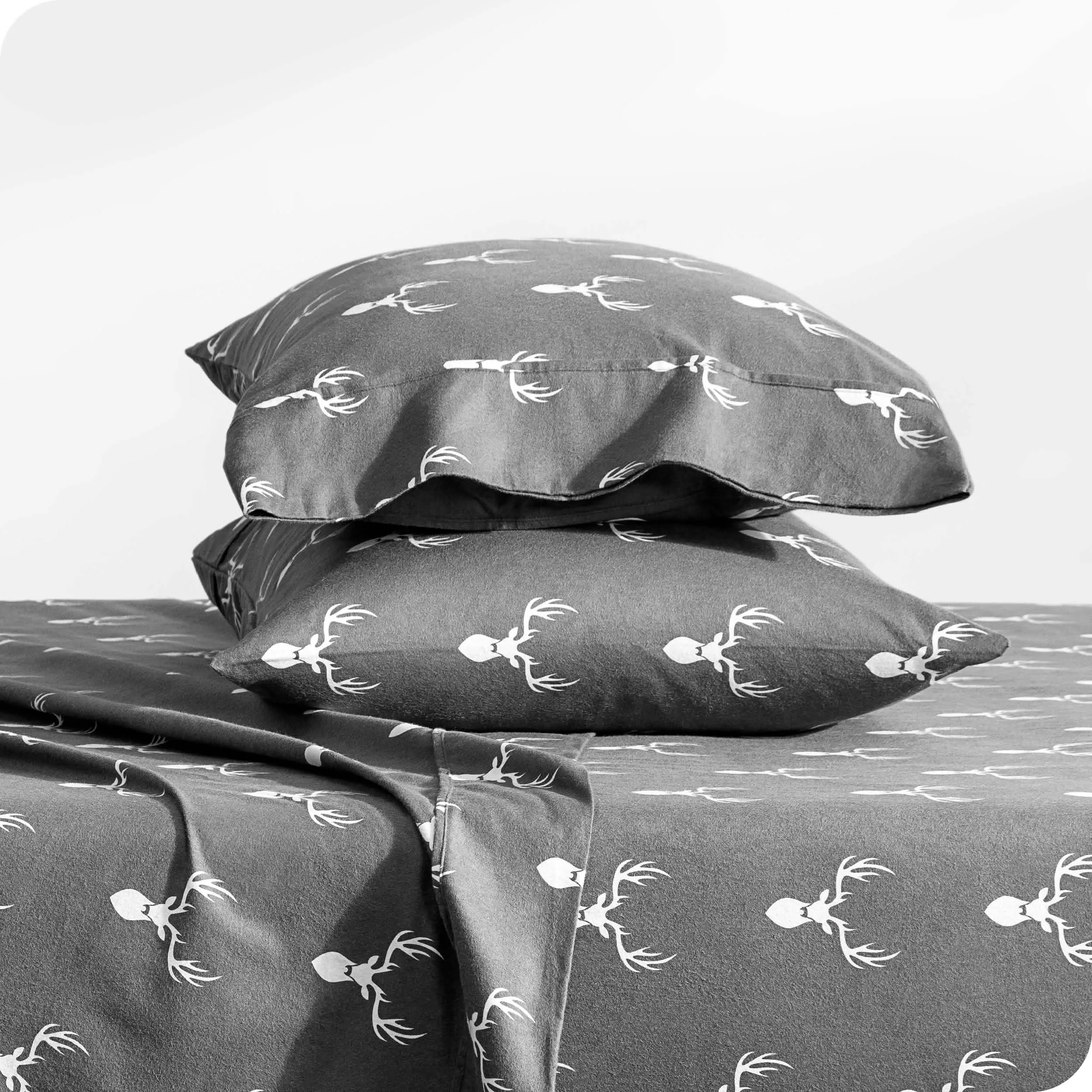 Cotton Flannel Sheet Set - Stag