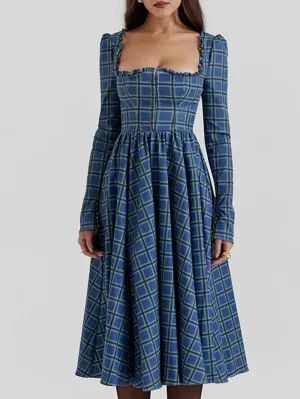 Darcie Flower Waist Midi Dress