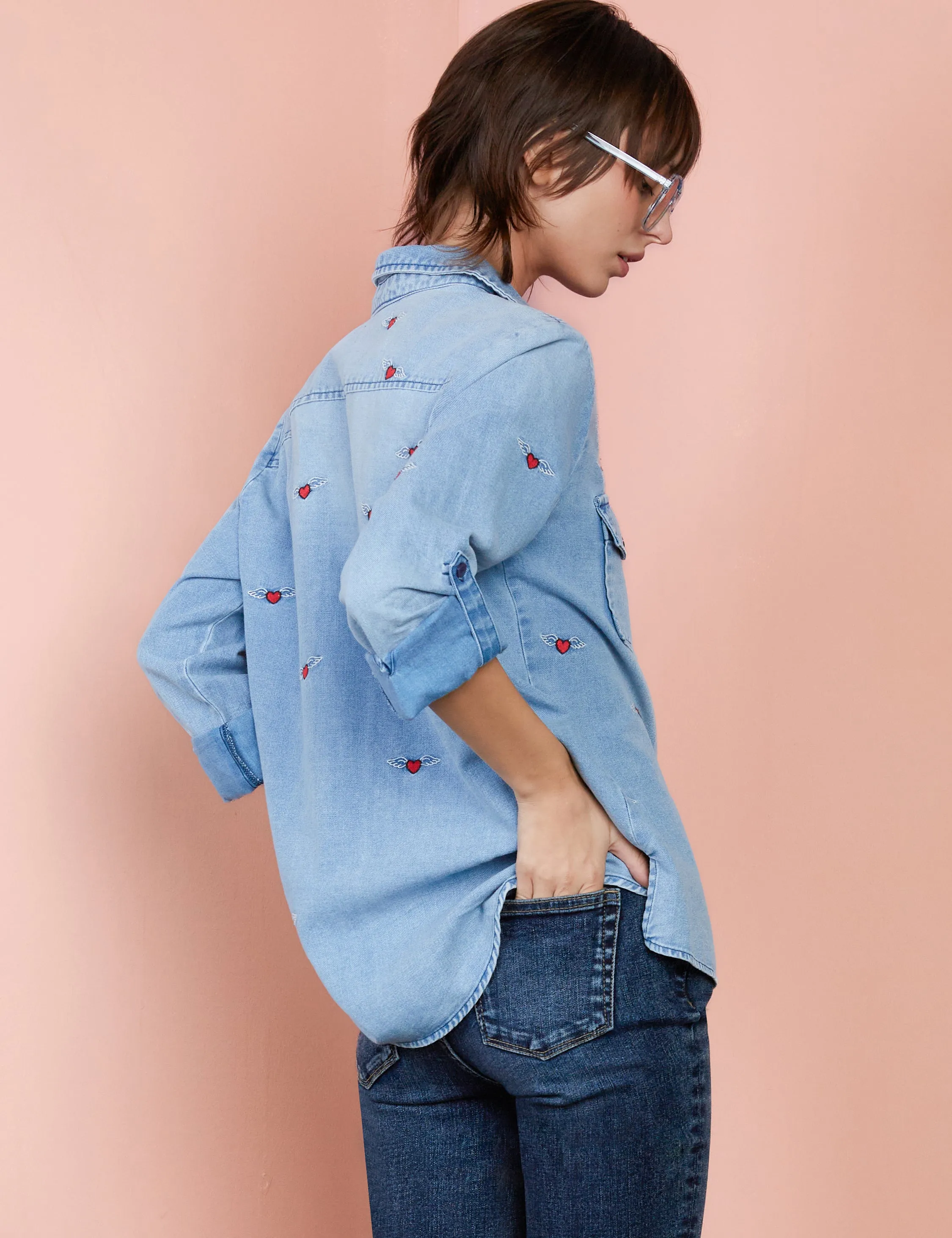 Denim Love Wing Shirt