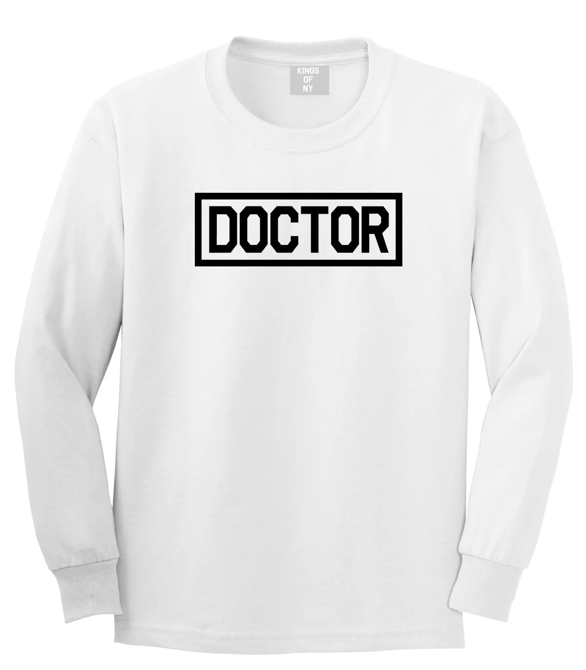 Doctor Box Logo Mens Long Sleeve T-Shirt