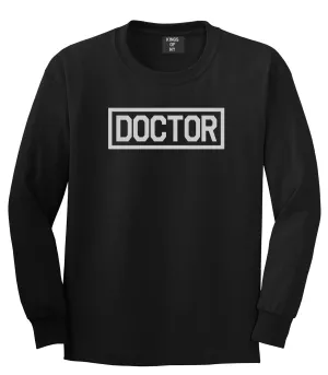 Doctor Box Logo Mens Long Sleeve T-Shirt