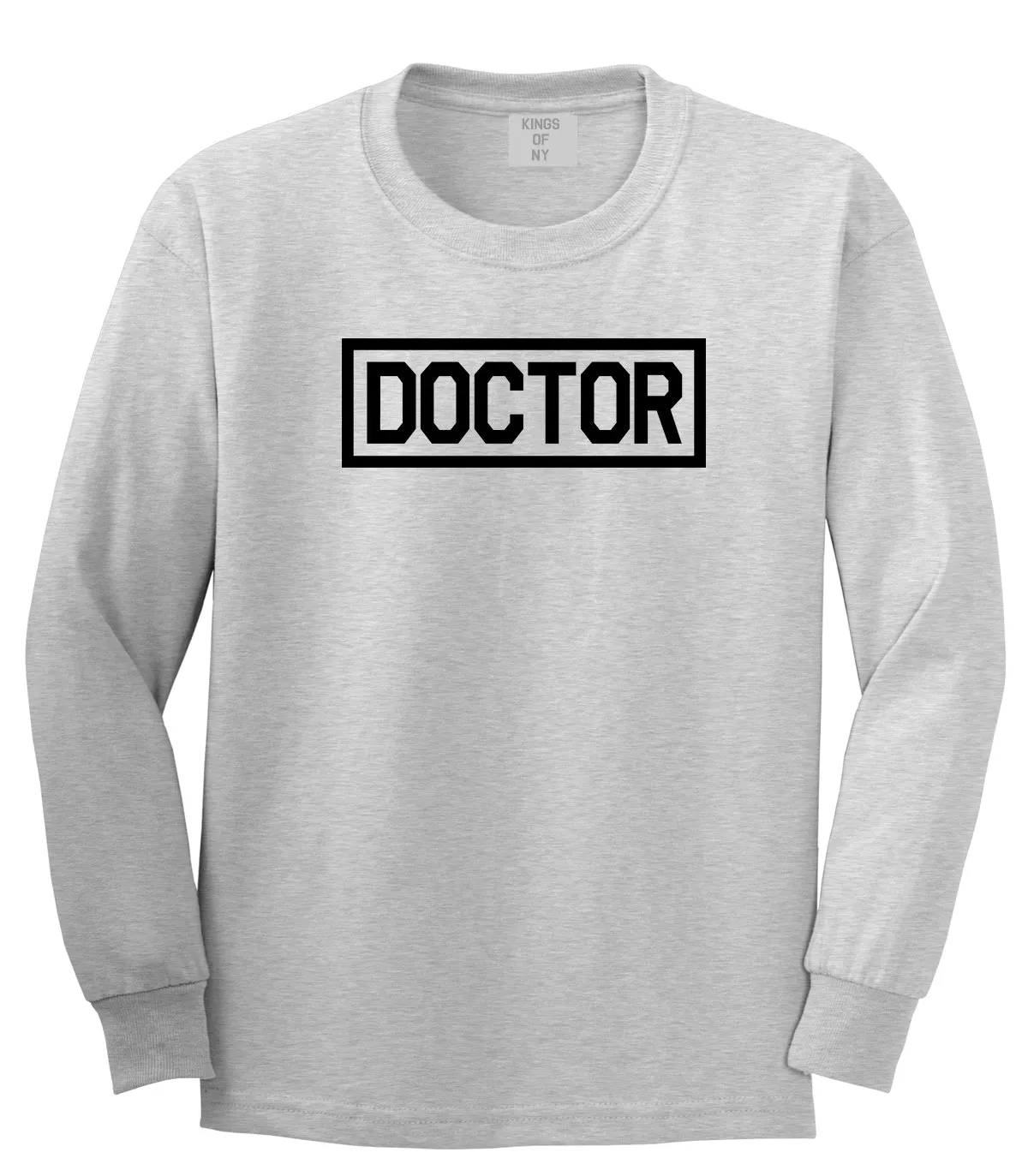 Doctor Box Logo Mens Long Sleeve T-Shirt