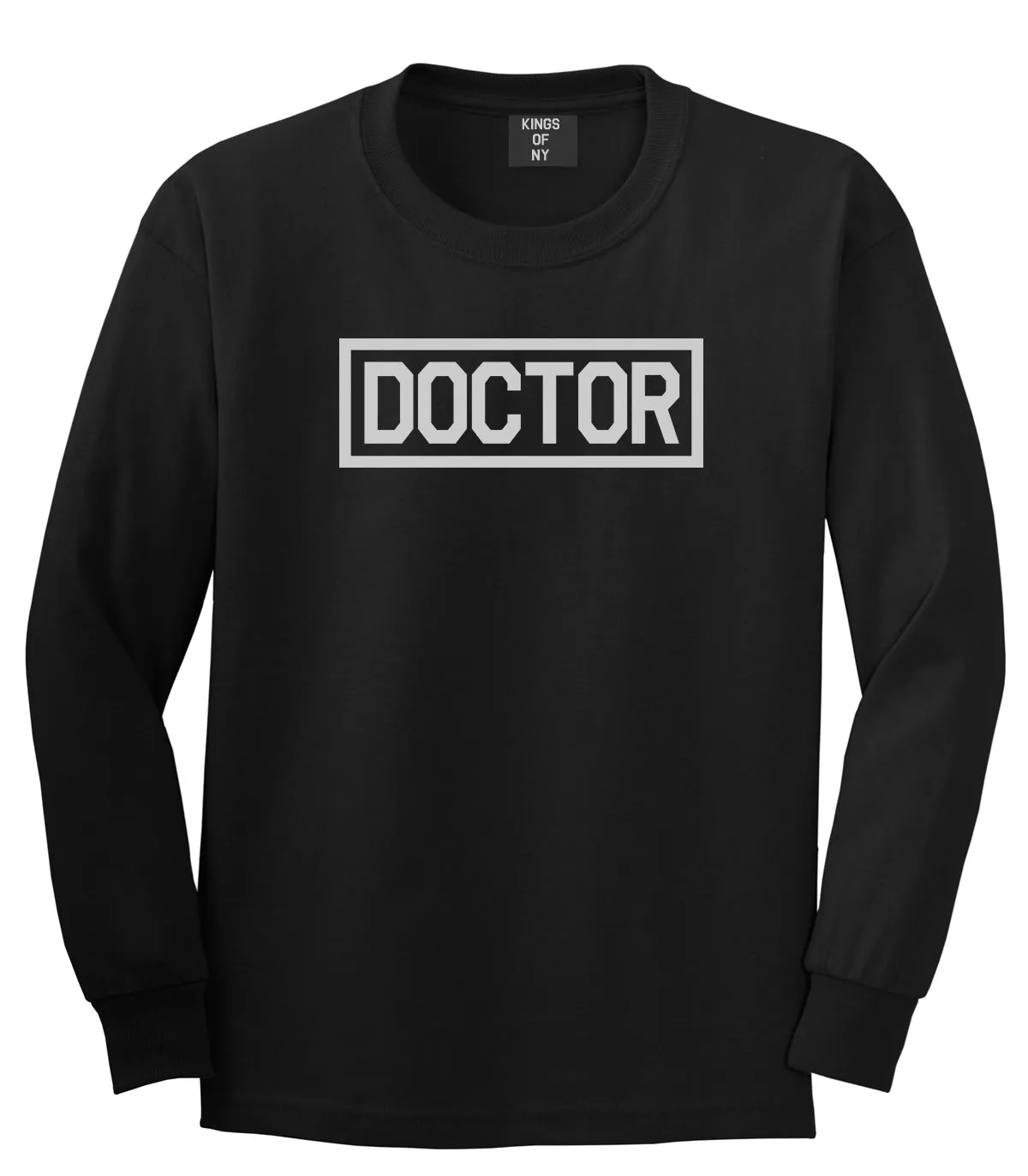 Doctor Box Logo Mens Long Sleeve T-Shirt