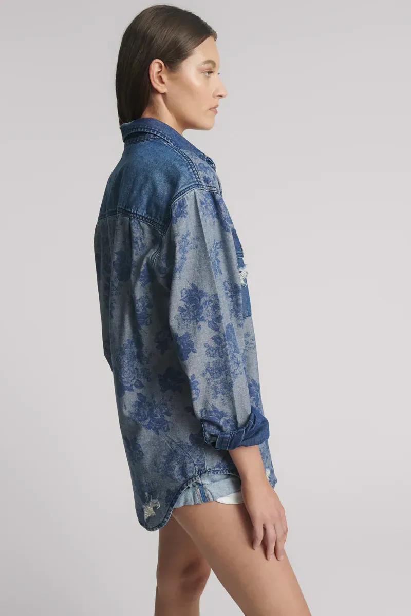 Everyday Denim Shirt in Rosewood