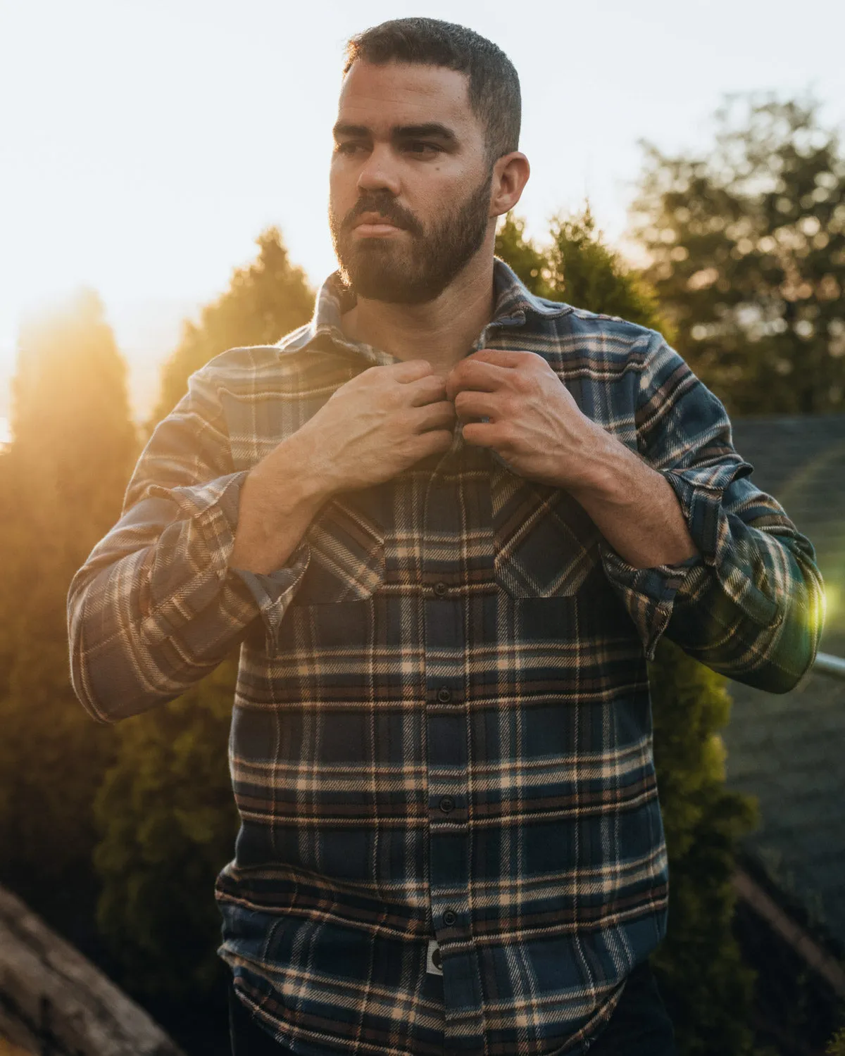 Field Grand Flannel, Pecan Plaid