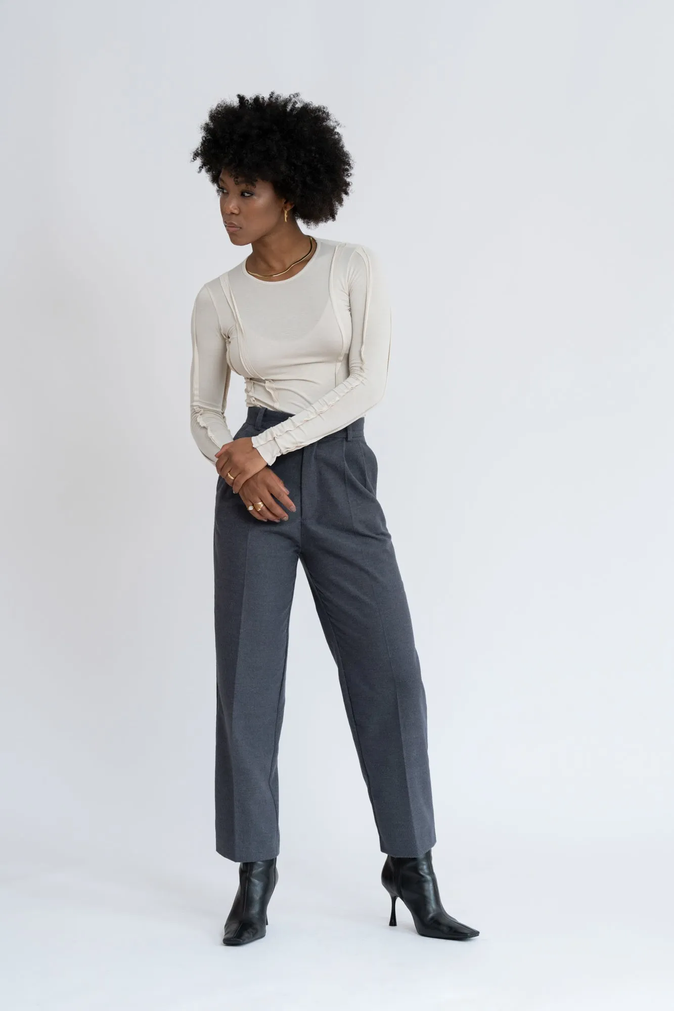 Foggy Loose Pants Grey