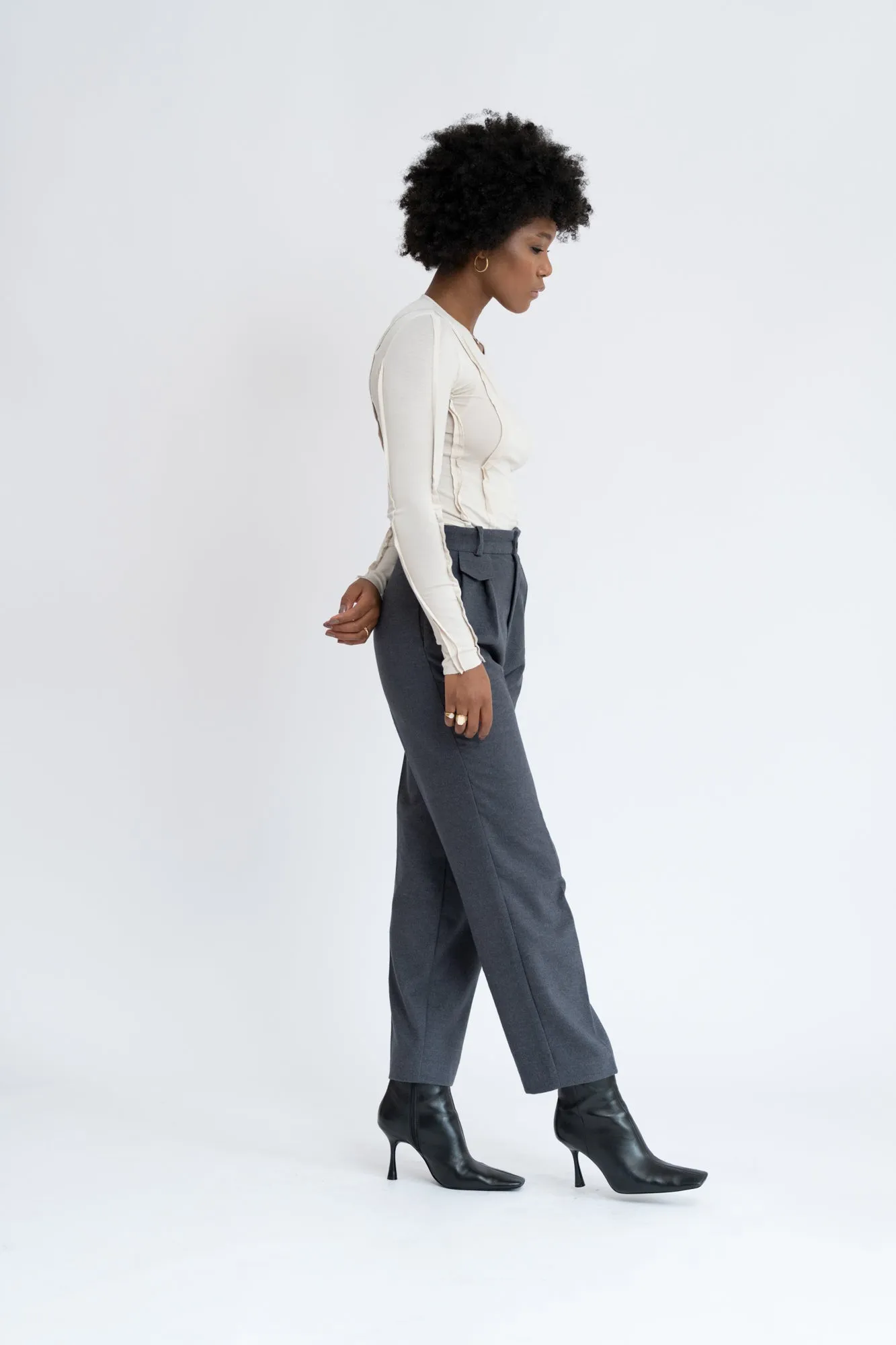 Foggy Loose Pants Grey