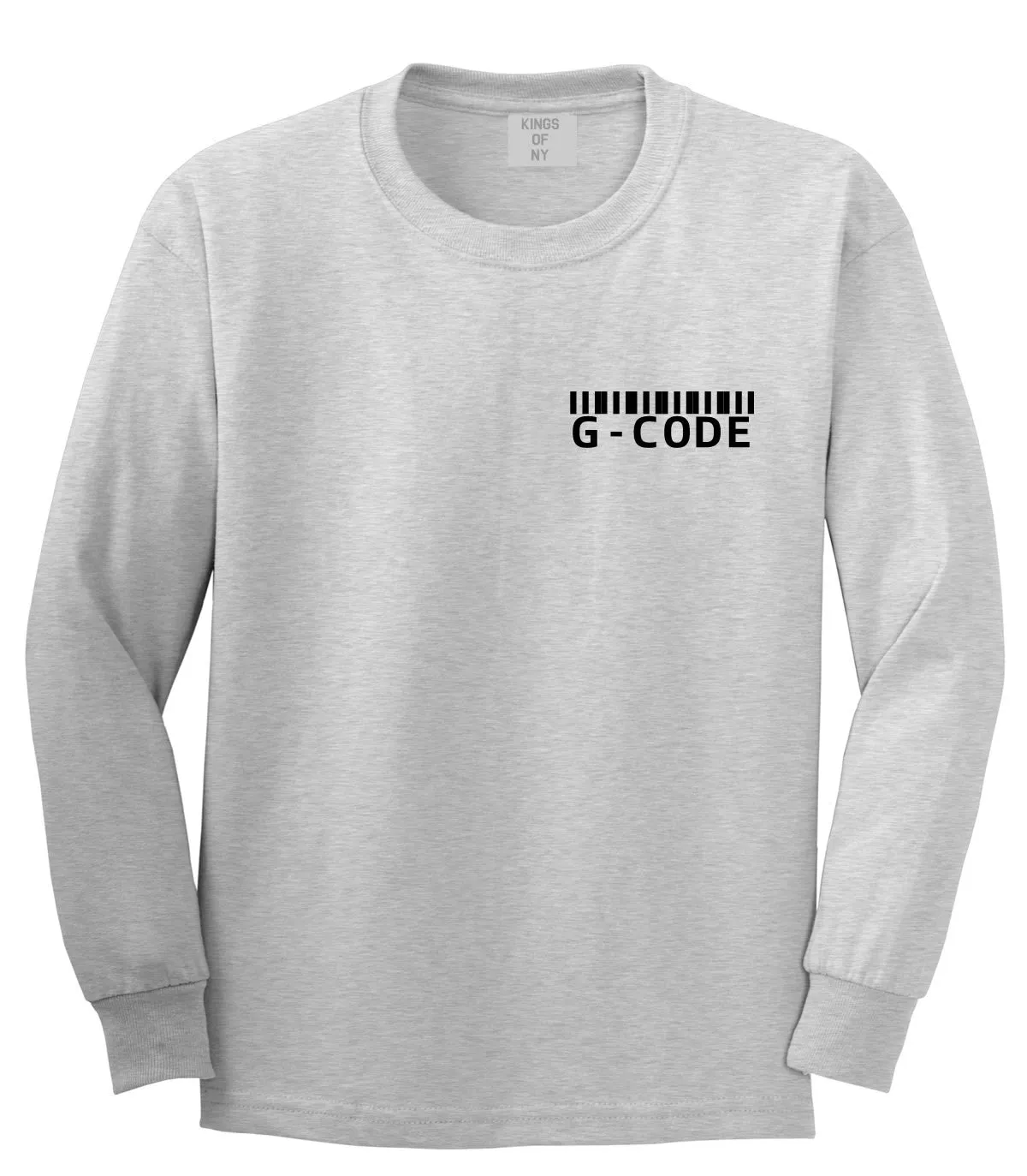 G Code Barcode Long Sleeve T-Shirt