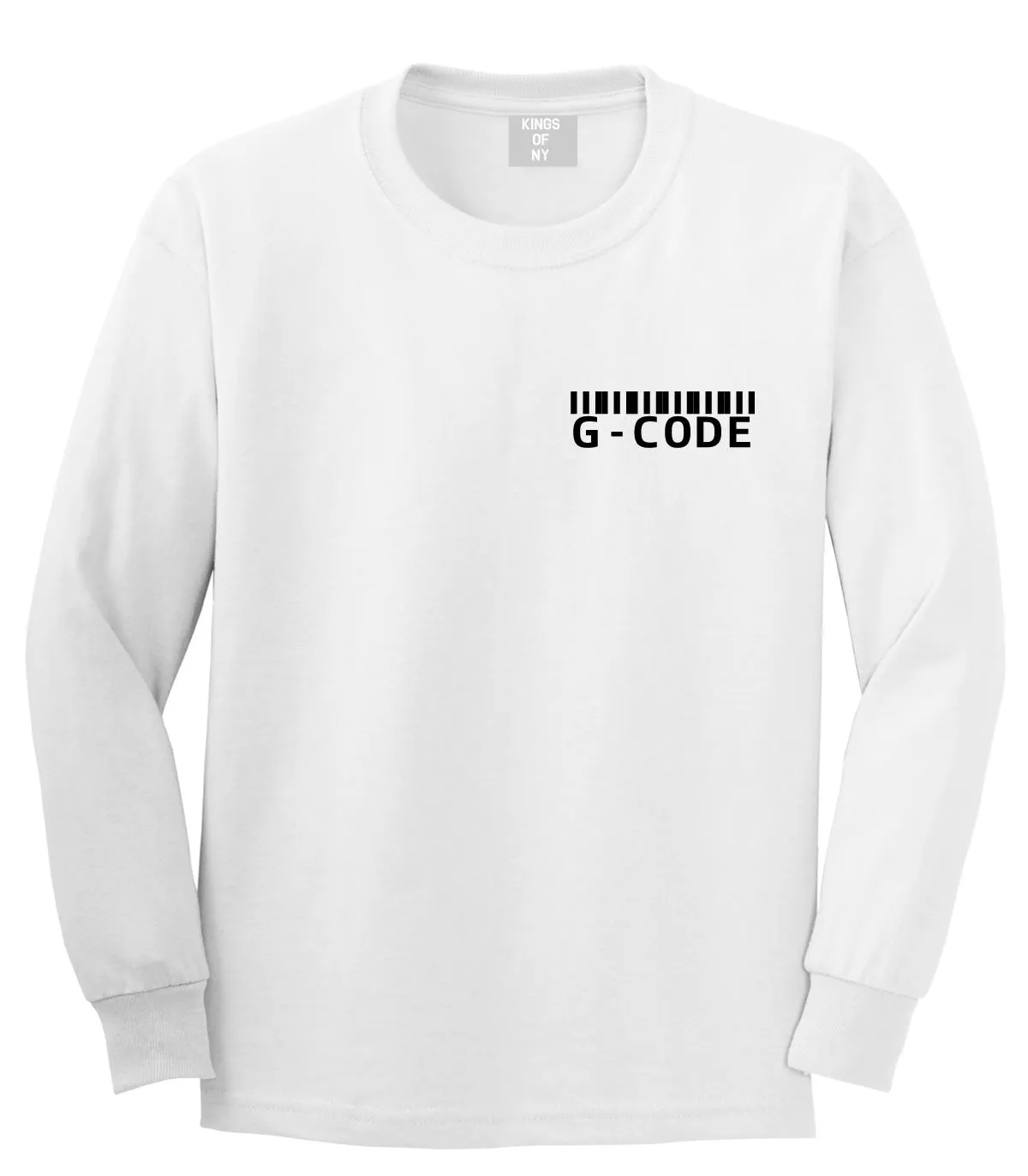 G Code Barcode Long Sleeve T-Shirt