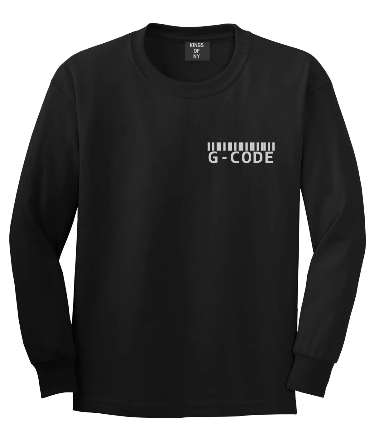 G Code Barcode Long Sleeve T-Shirt