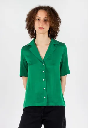 Gallery Silk Shirt - palm