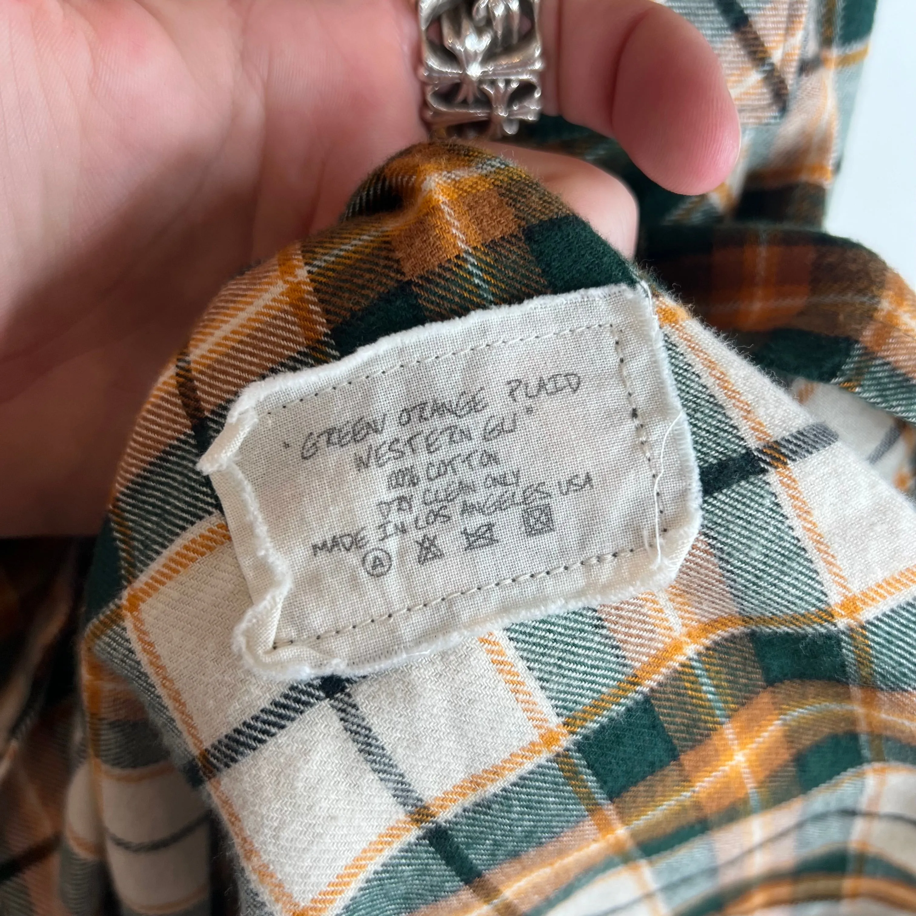 Greg Lauren Mandarin Collar Flannel