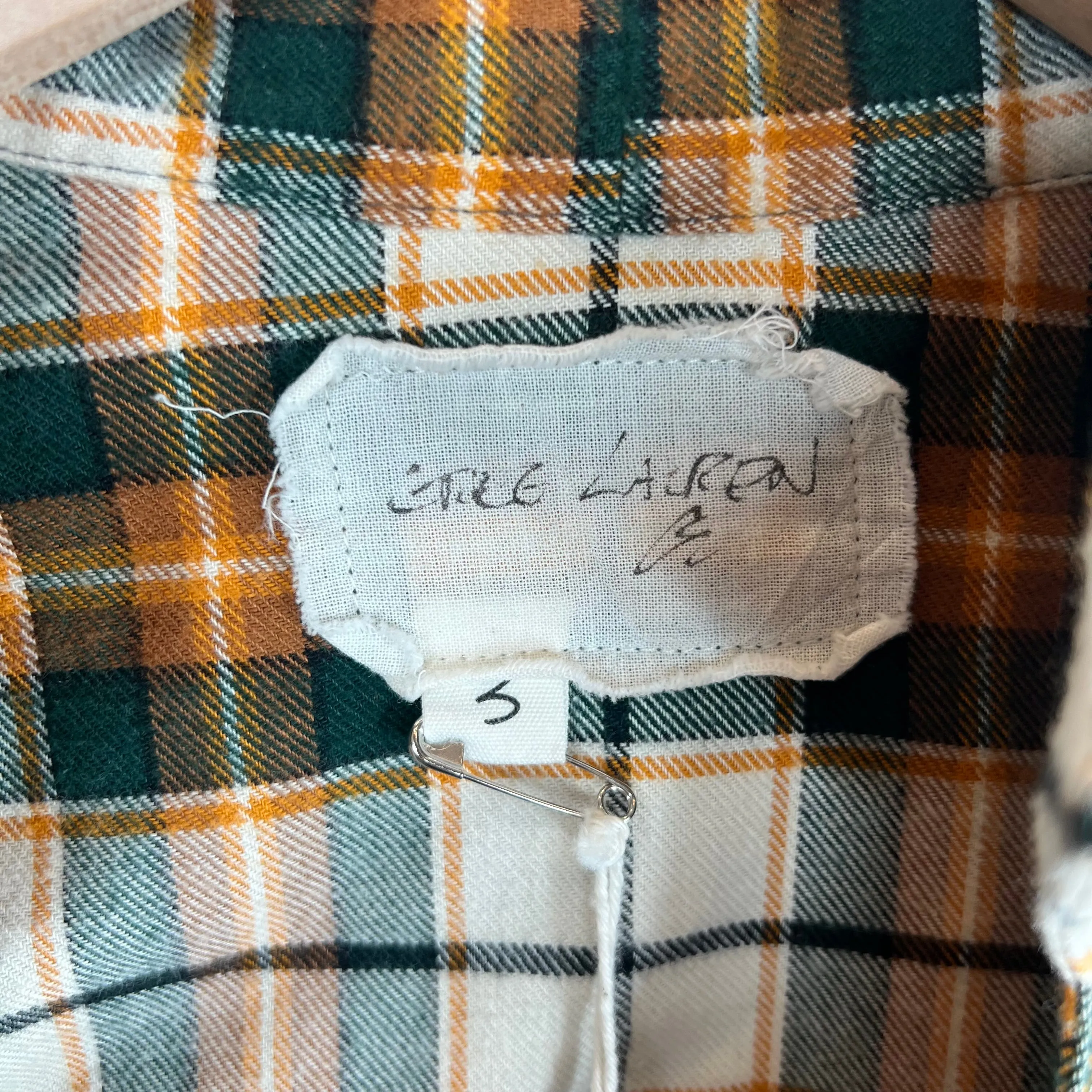 Greg Lauren Mandarin Collar Flannel