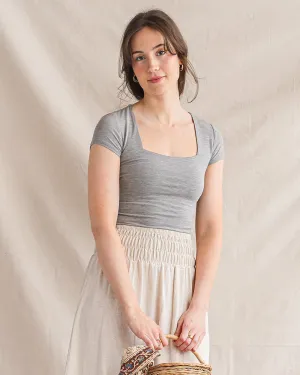 Gretchen Knit Top - Grey