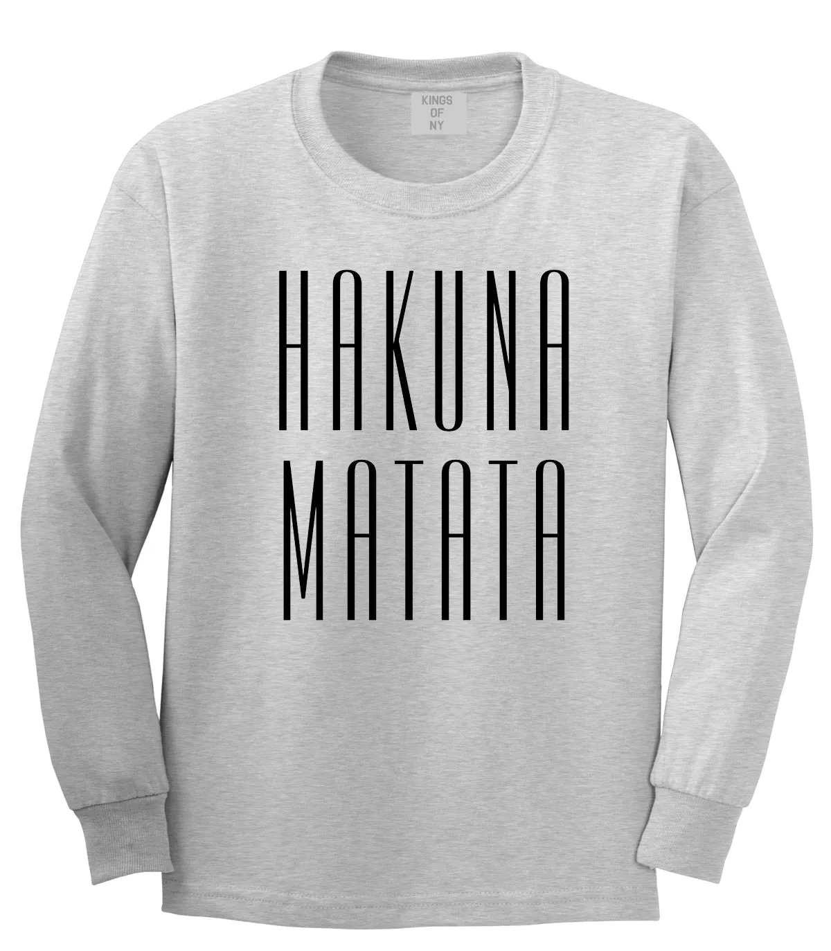 Hakuna Matata No Worries Mens Long Sleeve T-Shirt