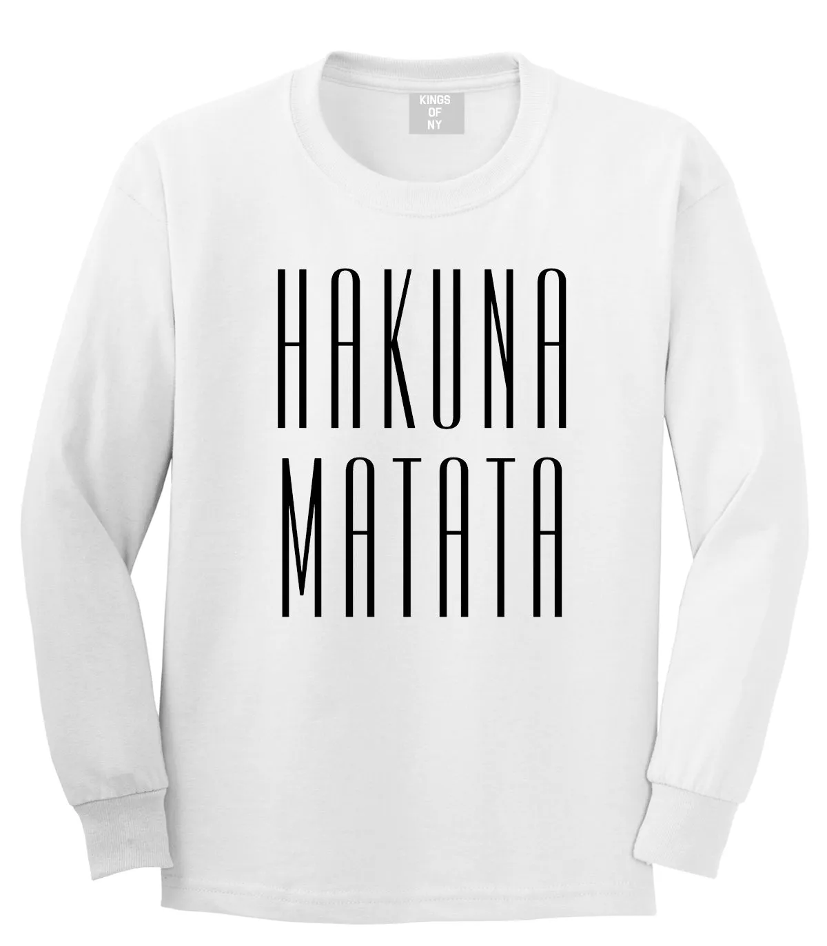 Hakuna Matata No Worries Mens Long Sleeve T-Shirt