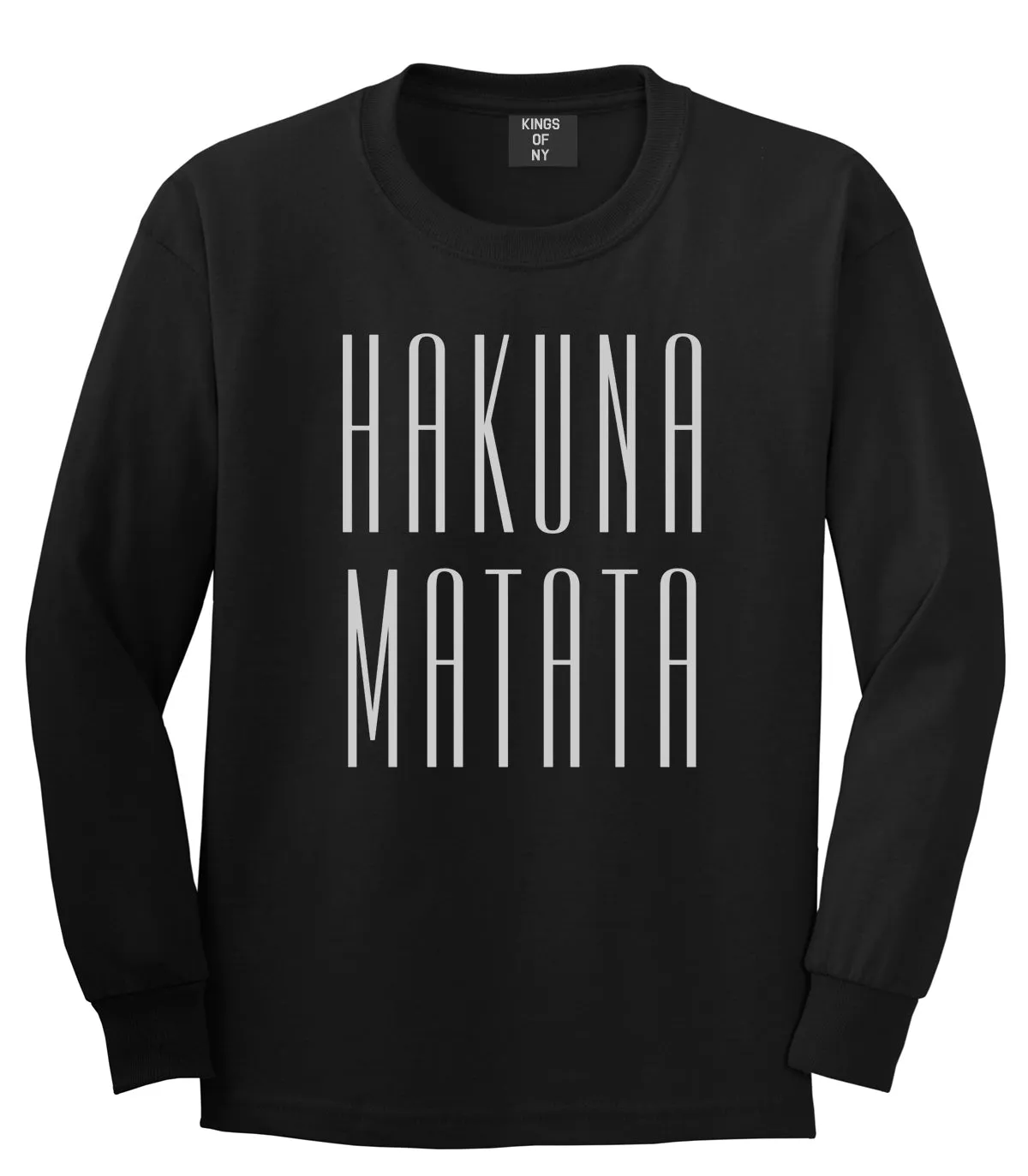 Hakuna Matata No Worries Mens Long Sleeve T-Shirt