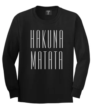 Hakuna Matata No Worries Mens Long Sleeve T-Shirt