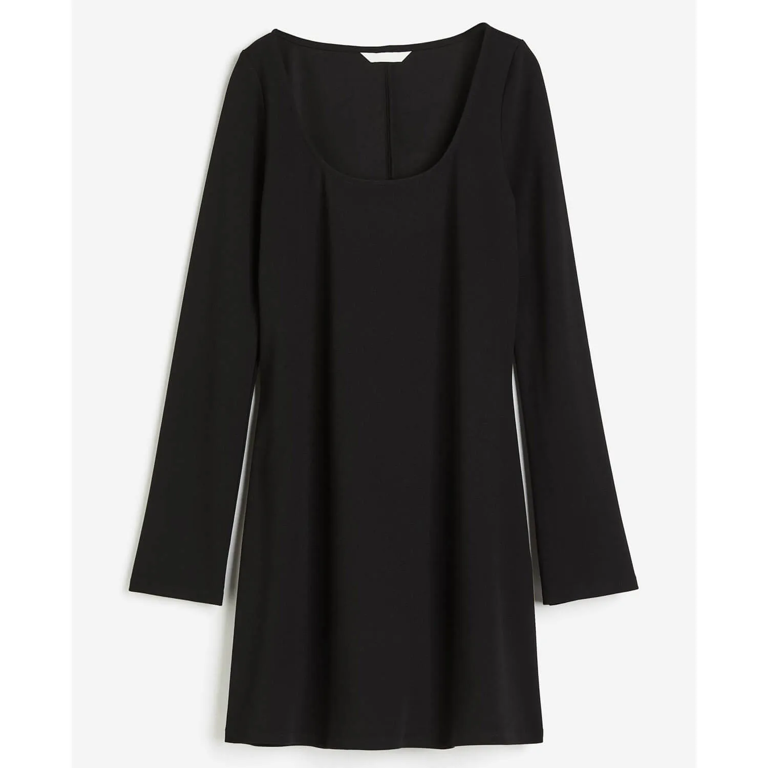 H&M Square-neck Jersey Dress, black