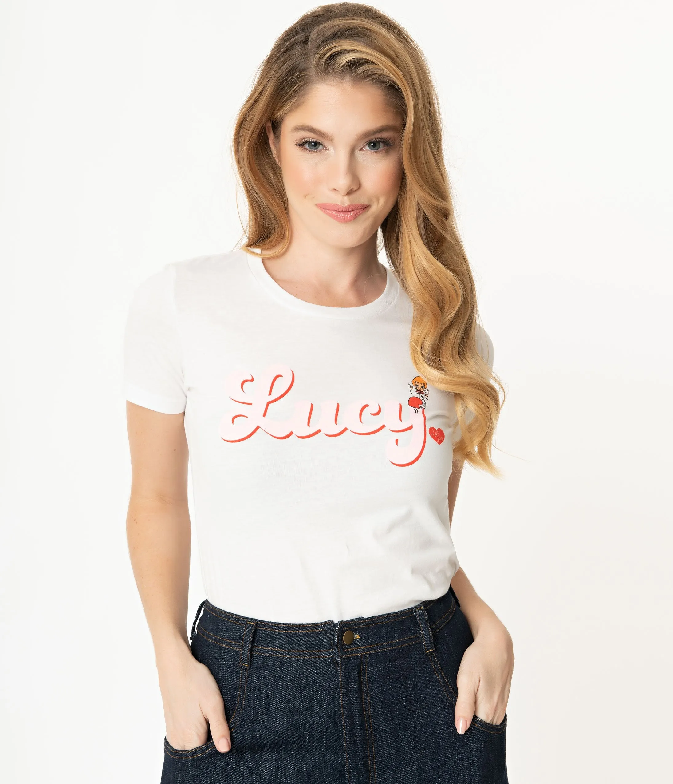 I Love Lucy x Unique Vintage BFF Lucy Fitted Tee