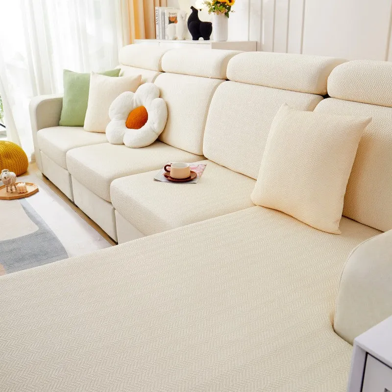 Ice Silk Cool Summer Anti-Slip Sectional Cushion Cover