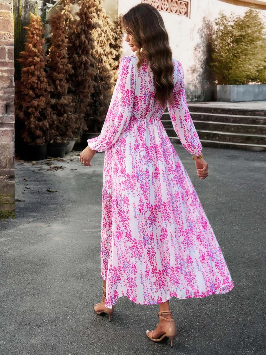 iForgirls Long Sleeved Chiffon Dress