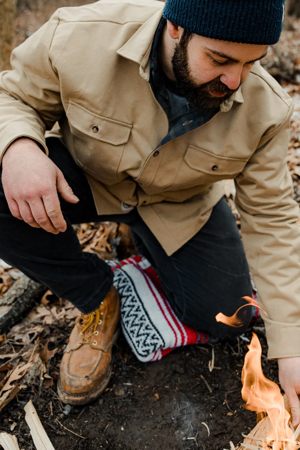 Lined Yukon Flannel Shirt Jacket, Tan