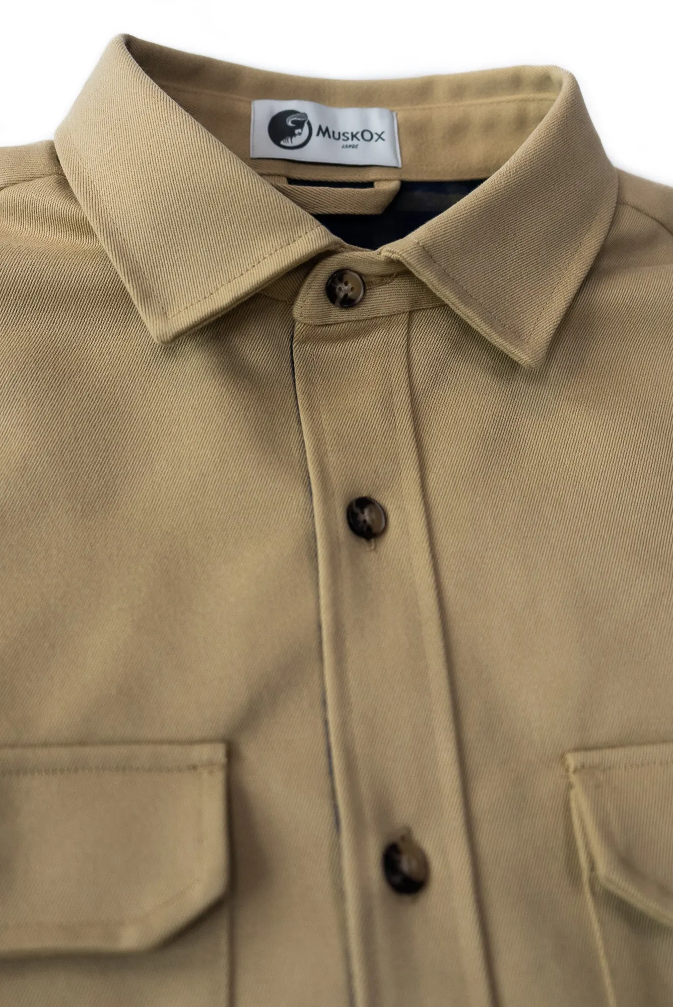 Lined Yukon Flannel Shirt Jacket, Tan