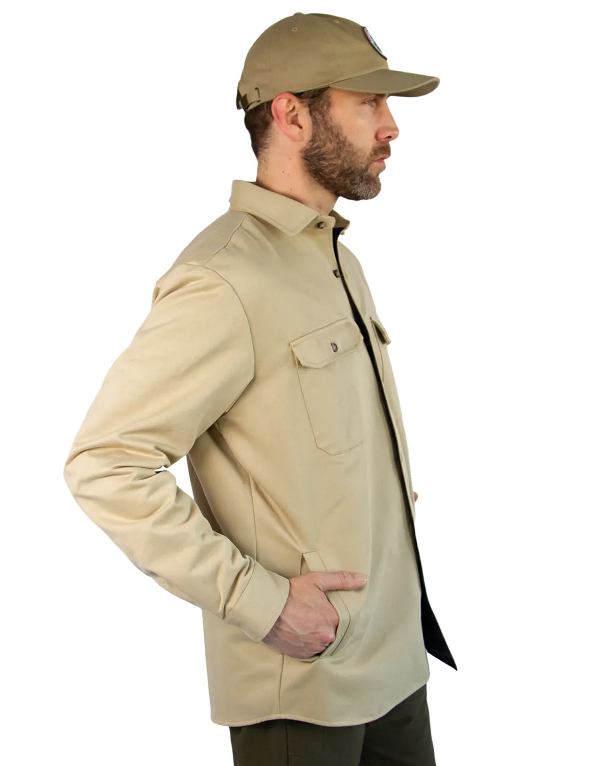 Lined Yukon Flannel Shirt Jacket, Tan