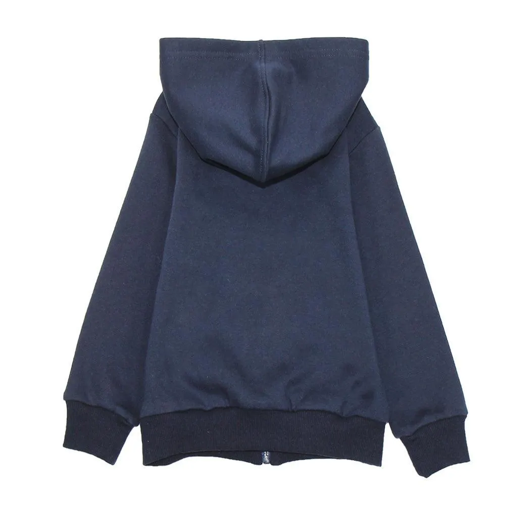 Long-Sleeved Fleeced Hoodie