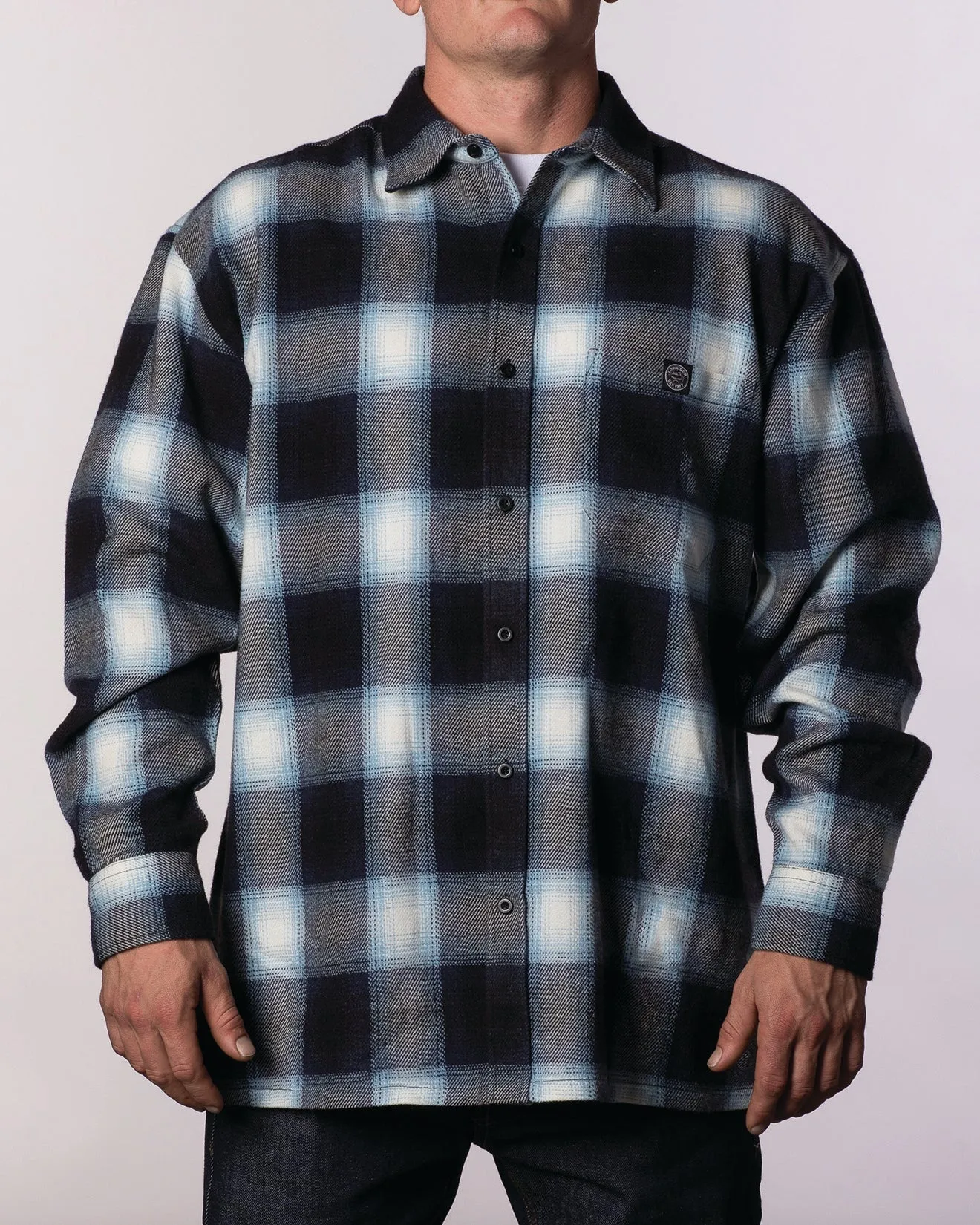 Lowrider Veterano Long Sleeve Flannel Button-Up