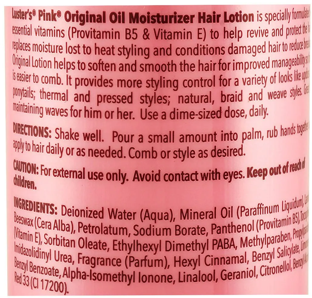 Luster's Pink Lotion, 32 oz