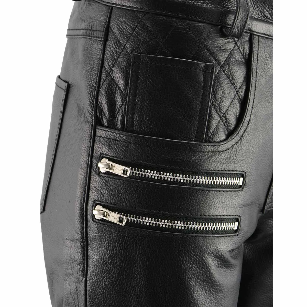 M Boss Motorcycle Apparel BOS26500 Women's 'Vixen' Black Leather