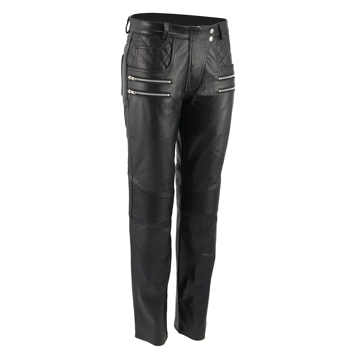 M Boss Motorcycle Apparel BOS26500 Women's 'Vixen' Black Leather