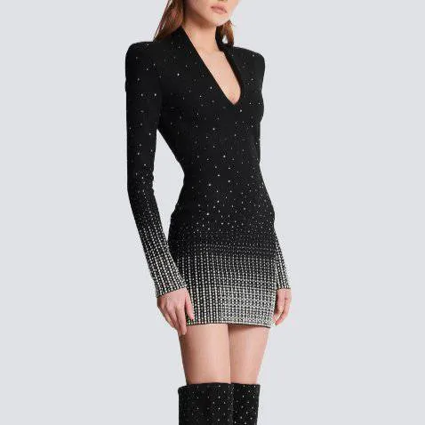 Margaret Gradient Embroidered Mini Dress