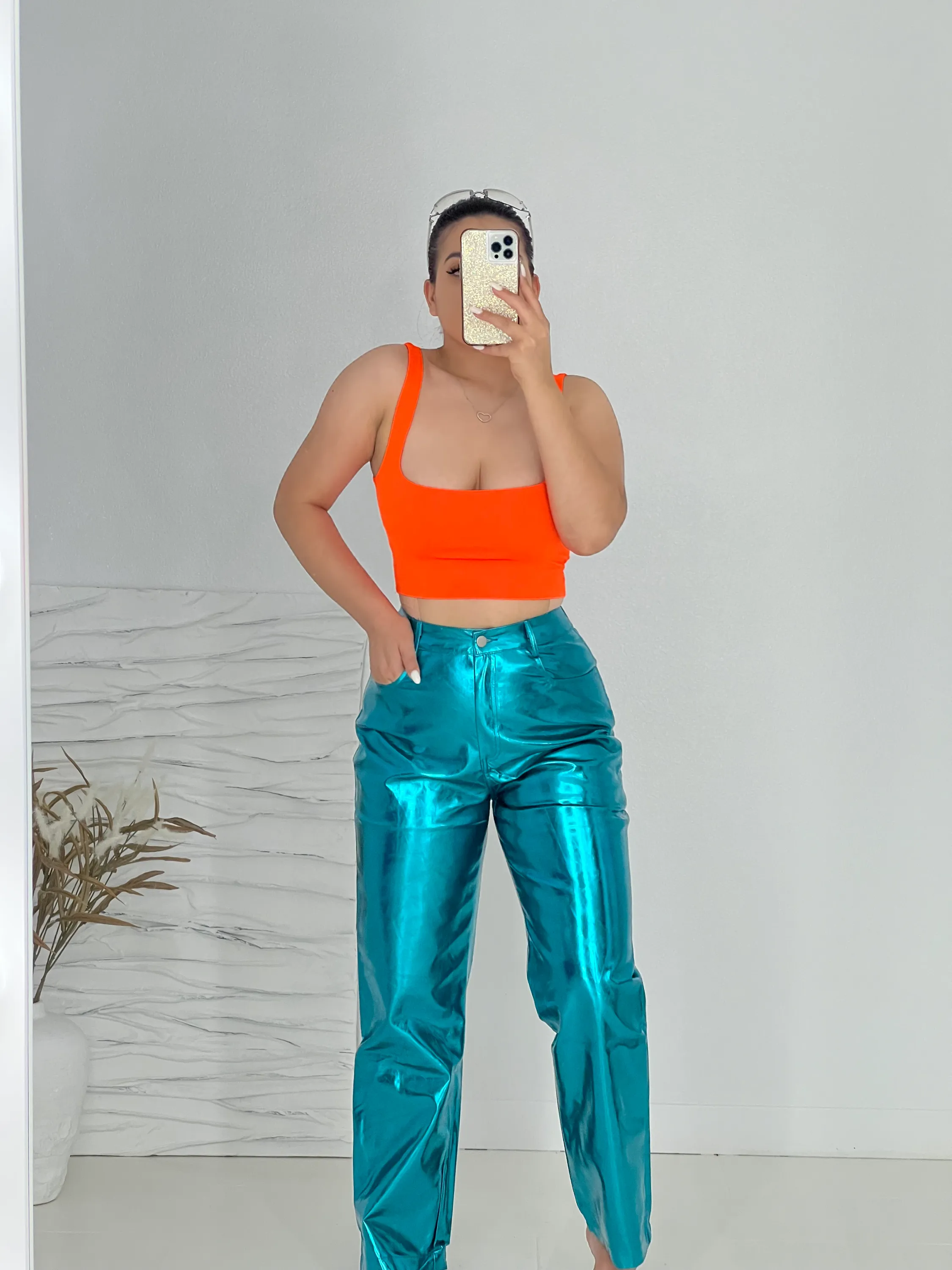 Meet Me At The Rave Shimmer pants (Festival) (BLUE)